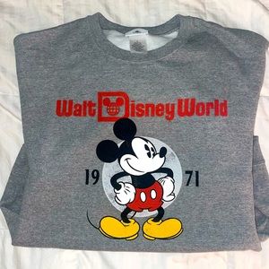 WORN ONCE Mickey Mouse Sweatshirt from Walt Disney World - Size Large!